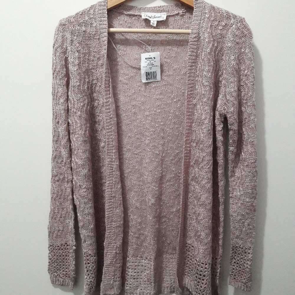 NWT Lilac Knit Cardigan Small